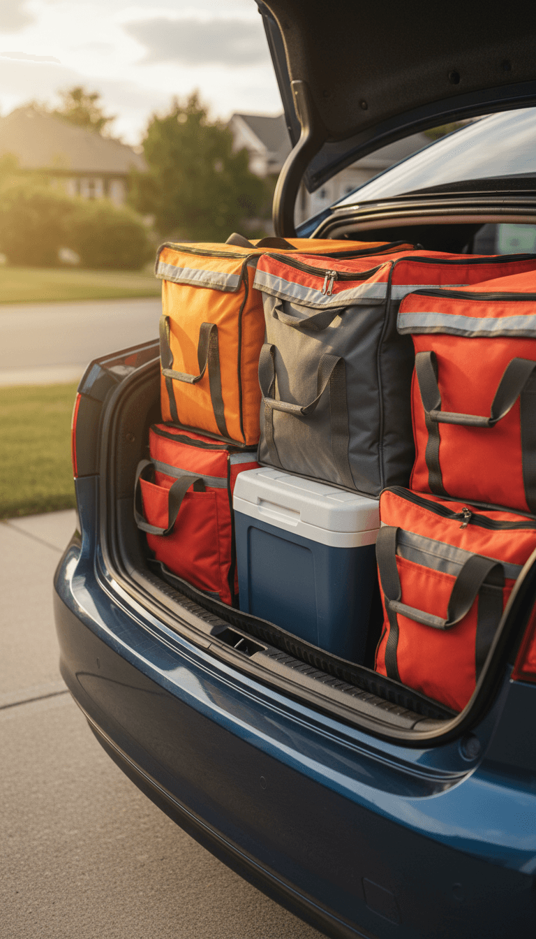 Trunk space ideal for delivery orders